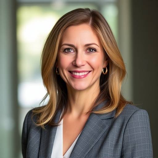 Professional headshot of Emily Carter, CEO of NovaTech Solutions.